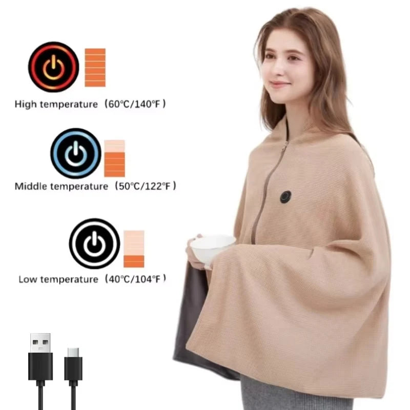 Stay Cozy Anywhere: Xiaomi Portable USB Electric Blanket with Rapid Heating & Adjustable Warmth