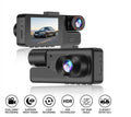 Full HD 4K Dual Camera Dash Cam with IR Night Vision G-Sensor 3.16" IPS Screen Loop Recording Car Driving Recorder for Safety & Evidence